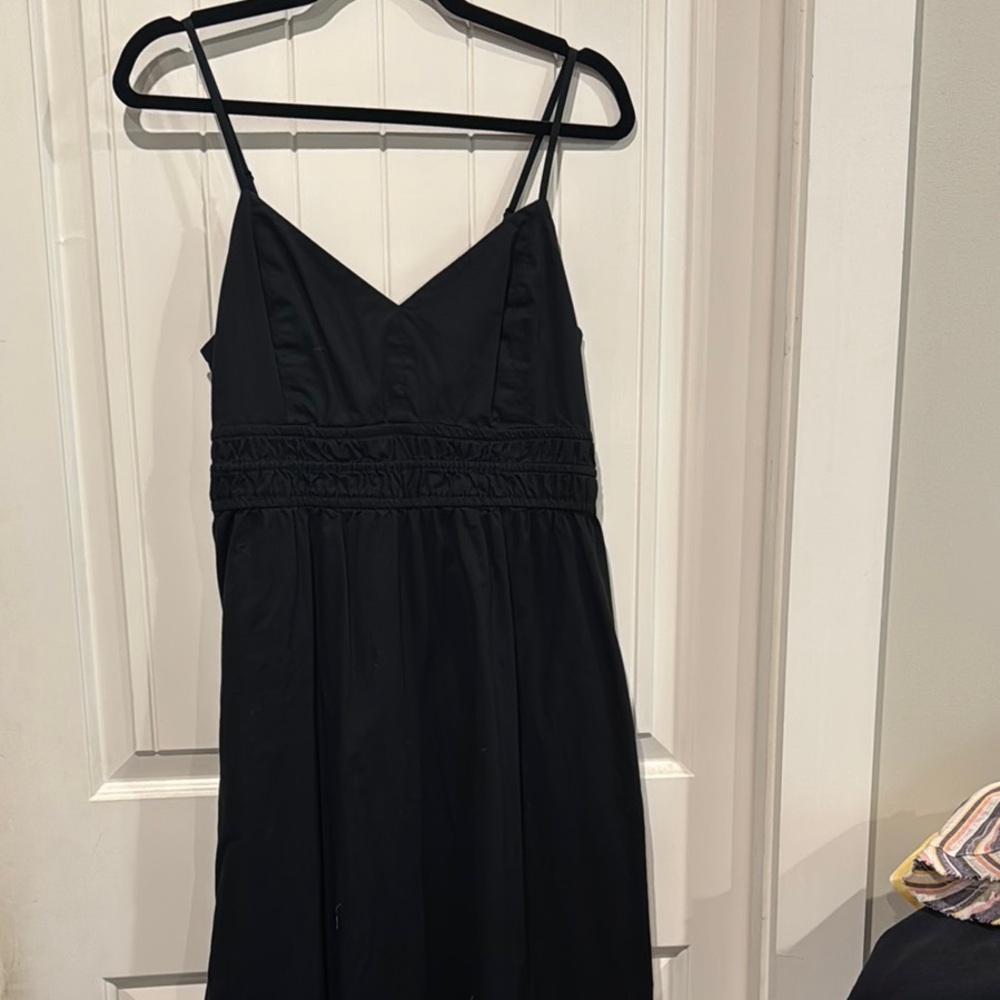 Classic Black Spaghetti-Strap Dress